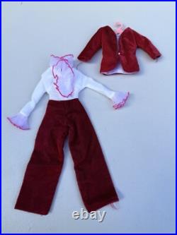 Vintage 1967 Barbie Doll Sears Exclusive Velveteens Red Jumpsuit #1818