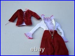 Vintage 1967 Barbie Doll Sears Exclusive Velveteens Red Jumpsuit #1818
