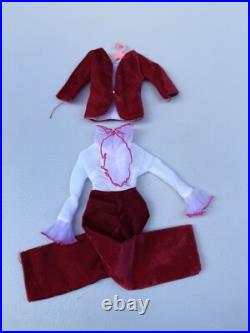 Vintage 1967 Barbie Doll Sears Exclusive Velveteens Red Jumpsuit #1818