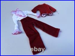 Vintage 1967 Barbie Doll Sears Exclusive Velveteens Red Jumpsuit #1818