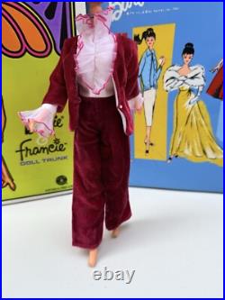 Vintage 1967 Barbie Doll Sears Exclusive Velveteens Red Jumpsuit #1818
