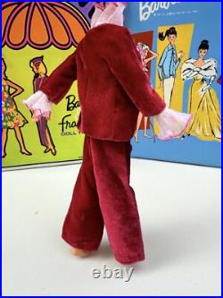 Vintage 1967 Barbie Doll Sears Exclusive Velveteens Red Jumpsuit #1818