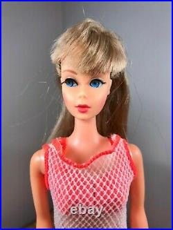 Vintage 1967 Barbie TNT Twist'N Turn Doll #1160 HIGH COLOR Ash Blonde OSS Swim