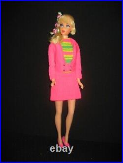 Vintage 1967 Mattel Talking Barbie Doll Blond Mute WithTeam Ups Outfit HGB-JS