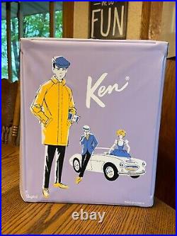 Vintage 1968 Boyfriend Ken Doll/Purple Collector Case/Clothes & Accessories