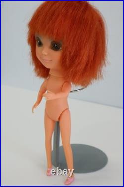 Vintage 1968 Kamar Tia Maria Doll Pre Blythe Japan Red Hair Big Eye Doll NUDE