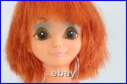 Vintage 1968 Kamar Tia Maria Doll Pre Blythe Japan Red Hair Big Eye Doll NUDE