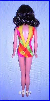 Vintage 1969 Brunette Marlo Thomas Flip Twist N Turn TNT Barbie 1160 Japan Mint