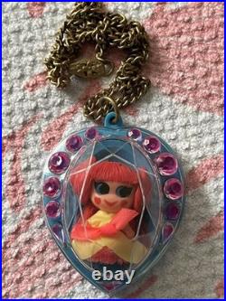 Vintage 1969 MATTEL flower JEWELRY Liddle Kiddle HEART NECKLACE DOLL in LOCKET