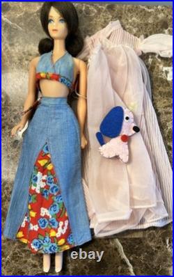Vintage 1969 Mattel Marlo Flip Barbie Twist N' Turn #1160 Brunette & Clothes