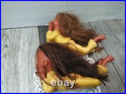 Vintage 1970s Japan Showa Big Eyed Teardrop Doll (2PK BUNDLE) READ-READ