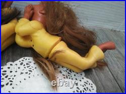 Vintage 1970s Japan Showa Big Eyed Teardrop Doll (2PK BUNDLE) READ-READ
