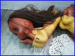 Vintage 1970s Japan Showa Big Eyed Teardrop Doll (2PK BUNDLE) READ-READ
