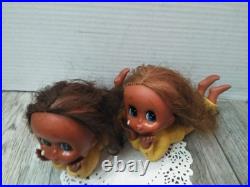 Vintage 1970s Japan Showa Big Eyed Teardrop Doll (2PK BUNDLE) READ-READ