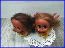 Vintage 1970s Japan Showa Big Eyed Teardrop Doll (2PK BUNDLE) READ-READ
