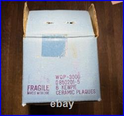 Vintage 1983 Kewpie Wall Plaques Set of 6 World Wide Arts Japan with Original Box