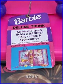 Vintage 1995 90'S Barbie Deluxe Trunk Doll Case NOS with Original Tag Sticker