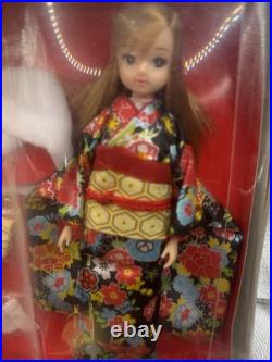Vintage 1997 Takara Licca Chan Doll Kimono withFlowers Japan Limited Edition NEW
