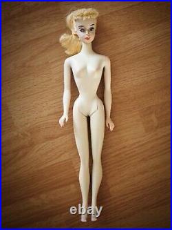Vintage #1 Barbie Body with Blonde #3 Ponytail Barbie Head, Shoes, Sunglasses