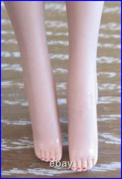 Vintage 1st Issue Barbie Blonde Bubble Cut Greasy Face'61 Red Lips SS Booklet