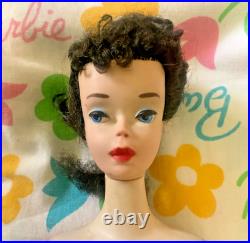 Vintage #3/4 transitional brunette ponytail Barbie blue eyeliner in OSS