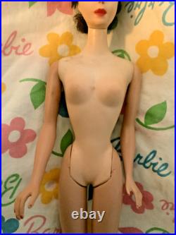 Vintage #3/4 transitional brunette ponytail Barbie blue eyeliner in OSS