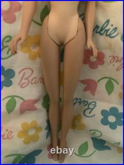 Vintage #3/4 transitional brunette ponytail Barbie blue eyeliner in OSS
