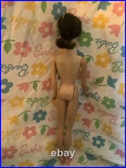 Vintage #3/4 transitional brunette ponytail Barbie blue eyeliner in OSS