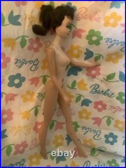 Vintage #3/4 transitional brunette ponytail Barbie blue eyeliner in OSS