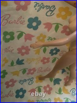 Vintage #3/4 transitional brunette ponytail Barbie blue eyeliner in OSS