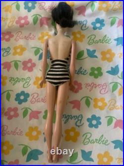 Vintage #3/4 transitional brunette ponytail Barbie blue eyeliner in OSS