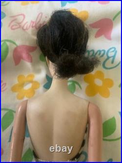 Vintage #3/4 transitional brunette ponytail Barbie blue eyeliner in OSS