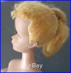Vintage #3 Barbie Doll Blonde Ponytail MCMLVIII Japan Mattel Original Owner