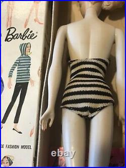 Vintage #3 Blonde Ponytail Barbie Doll Mattel /Box