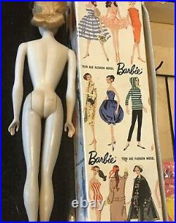 Vintage #3 Blonde Ponytail Barbie Doll Mattel /Box