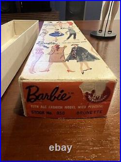 Vintage #3 Brunette Ponytail Barbie withOriginal Box Accessories