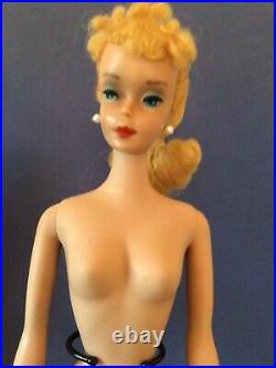 Vintage #4 Blonde Ponytail Barbie. Beautiful Face