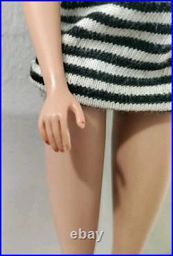 Vintage #4 MATTEL Blonde Solid Body Ponytail Barbie Doll Japan No Green 1960's