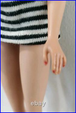 Vintage #4 MATTEL Blonde Solid Body Ponytail Barbie Doll Japan No Green 1960's