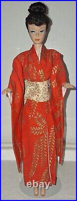 Vintage #5 Brunette Ponytail Barbie Doll in #821 Barbie in Japan Kimono