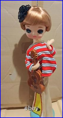 Vintage 60's Pose Cloth Doll Big Eyes Bradley Style 42 cm Japan kitsch mod girl