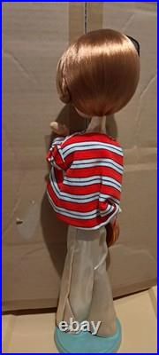 Vintage 60's Pose Cloth Doll Big Eyes Bradley Style 42 cm Japan kitsch mod girl