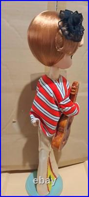 Vintage 60's Pose Cloth Doll Big Eyes Bradley Style 42 cm Japan kitsch mod girl
