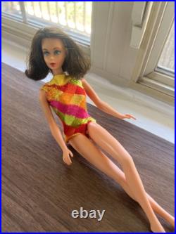 Vintage 60s Brunette, Marlo Flipp, Barbie Doll Made In Japan Original Ss Gorg