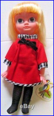 Vintage 60s HERMAN PECKER Big Eyes LARA Doll 8, Japan Blythe/Kamar Era