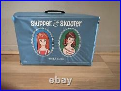 Vintage 60s SKIPPER, SKOOTER and RICKY dolls in doll case