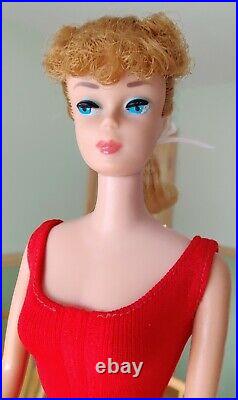 Vintage #6 Titian Redhead Ponytail Barbie Doll Japan 1960's Mattel