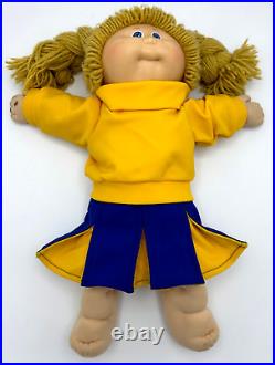 Vintage 80s Cabbage Patch Cheerleader Dolls Tsukuda Japan Boy, Girl Blonde Hair