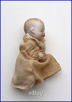 Vintage All Bisque Baby Doll Fully Jointed Marked Japan