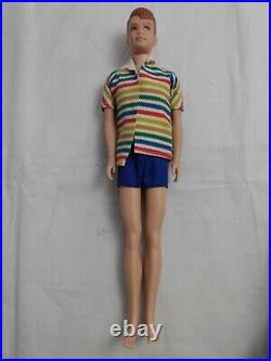 Vintage Allan Doll in Original Outfit -1 Shoe withBooklet Barbie Mattel Japan 1964